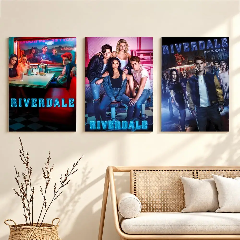 Teen Drama Series R-Riverdale Poster Artwork Self Adhesive Indoor Wall Hanging Room Decor Gift