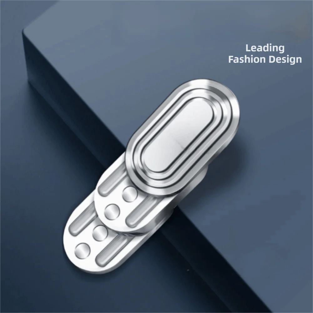 Cartão de pressão magnético de construção de metal, estrutura de três camadas, design magnético, cartão de pressão de três camadas, ritmo infinito, ponta do dedo, giroscópio