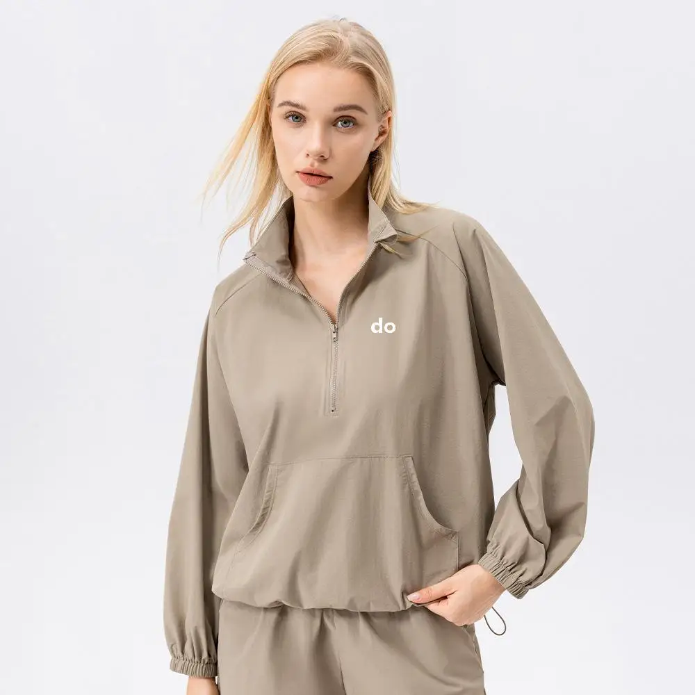 2026 New Style Sport Sweater for Women with Standing Collar, Half-Zip, Quick-Drying and Breathable, Long Sleeve for Running and
