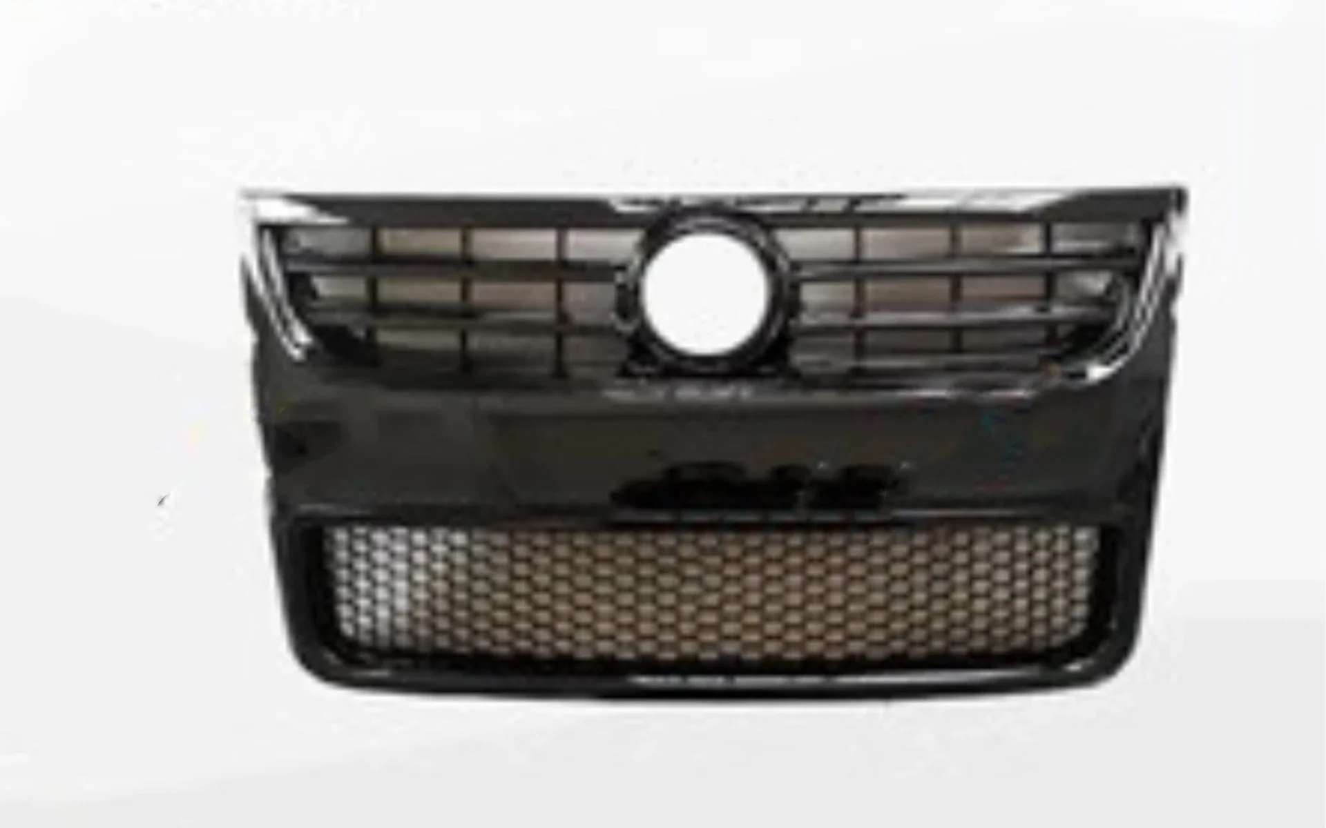 Body Kit Black Top Radiator Grille Grid for Volkswagen vw Touareg 08-10 Full of Chrome Net Car Accessories