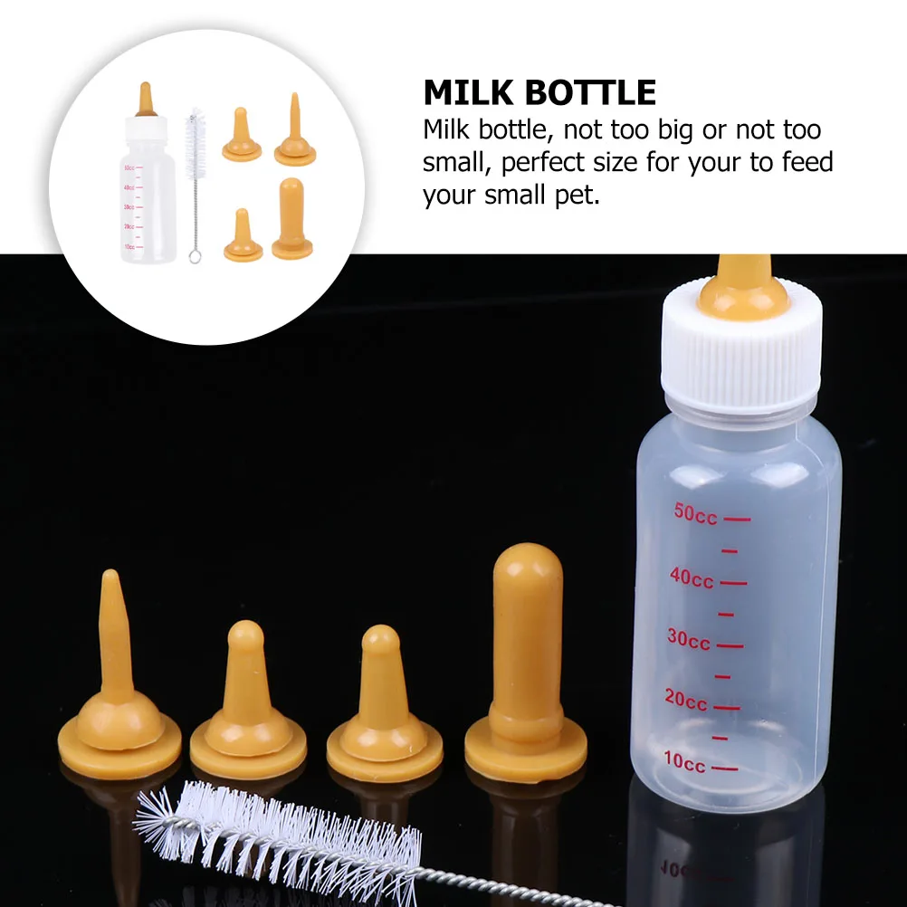 

1 Set Pet Milk Bottle Nursing Bottle Compact Design For Small Pets Ideal For Kittens Puppies