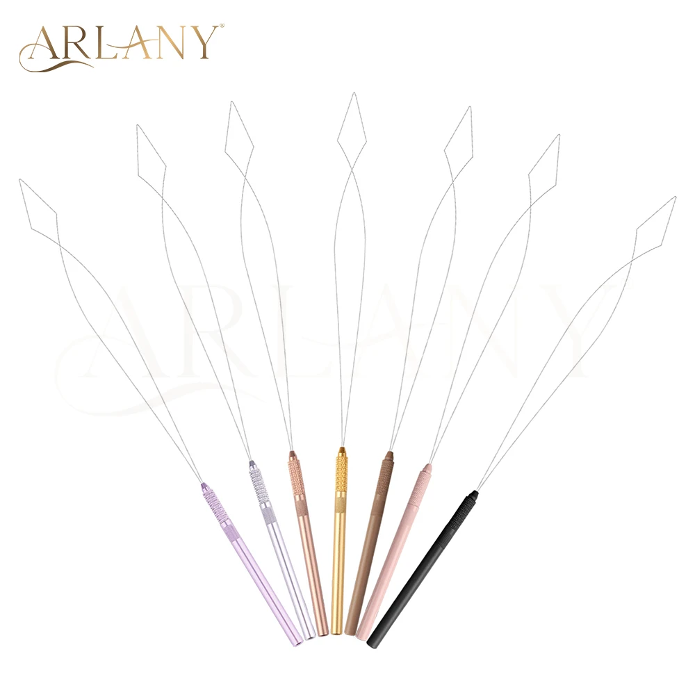 

ARLANY петлитель для наращивания волос для микробусинок, игла для вытягивания волос, 7 дюймов, крючок для вытягивания проволоки, инструмент для шитья, наращивания