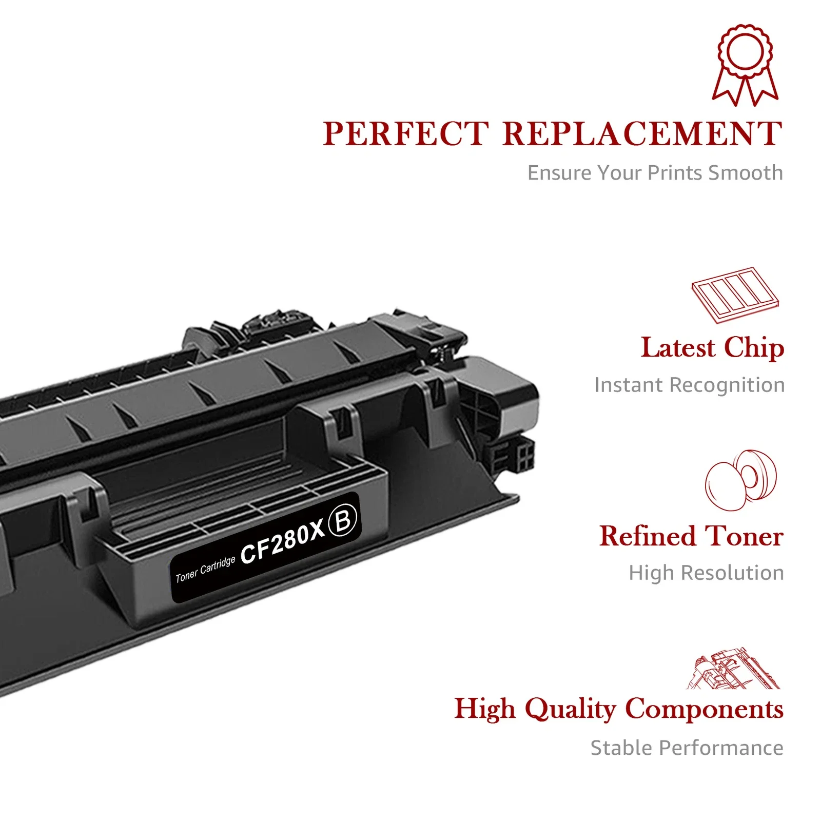 1x خرطوشة حبر CF280X 80X عالية الإنتاجية لـ Pro 400 M401dn M425dn