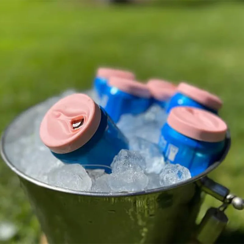 سيليكون الصودا يمكن الأغطية مانعة للتسرب مختومة غطاء زجاجة المحمولة البيرة المشروبات يمكن غطاء صديقة للبيئة آمنة دائم هدية عيد الأم