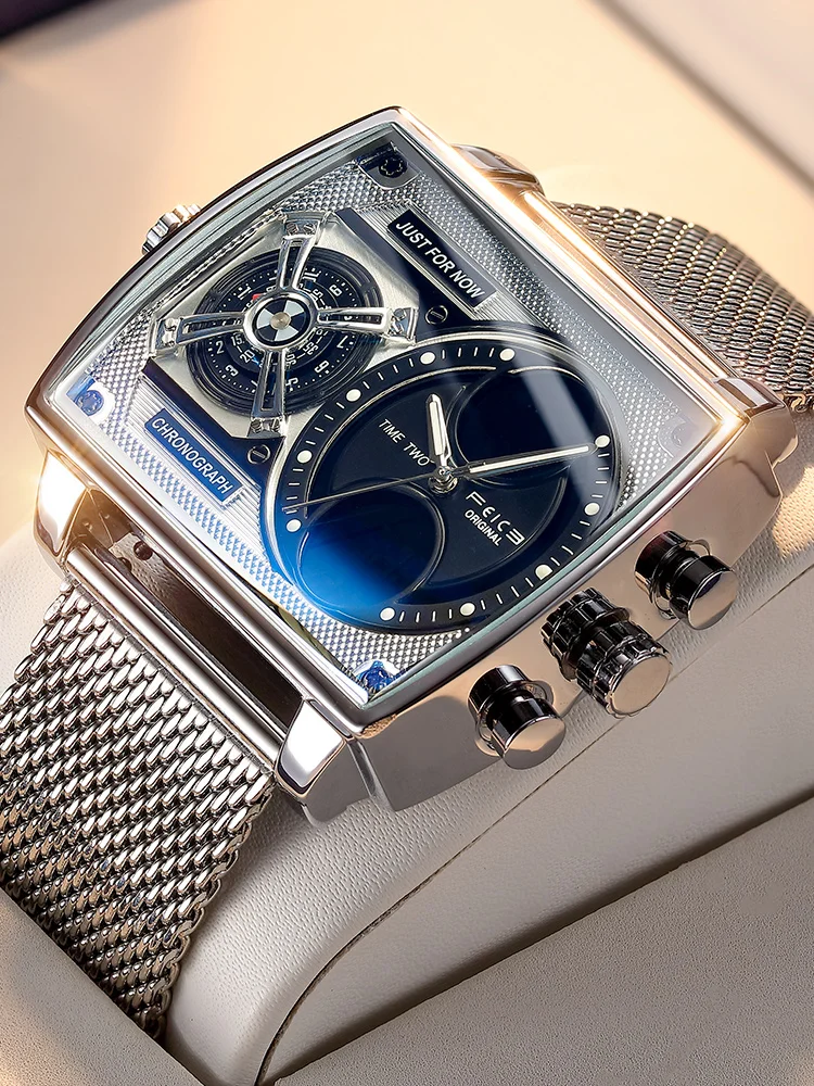 

Бренд Phick 2025, новые повседневные многофункциональные мужские часы Ark II Starship Concept, водонепроницаемые