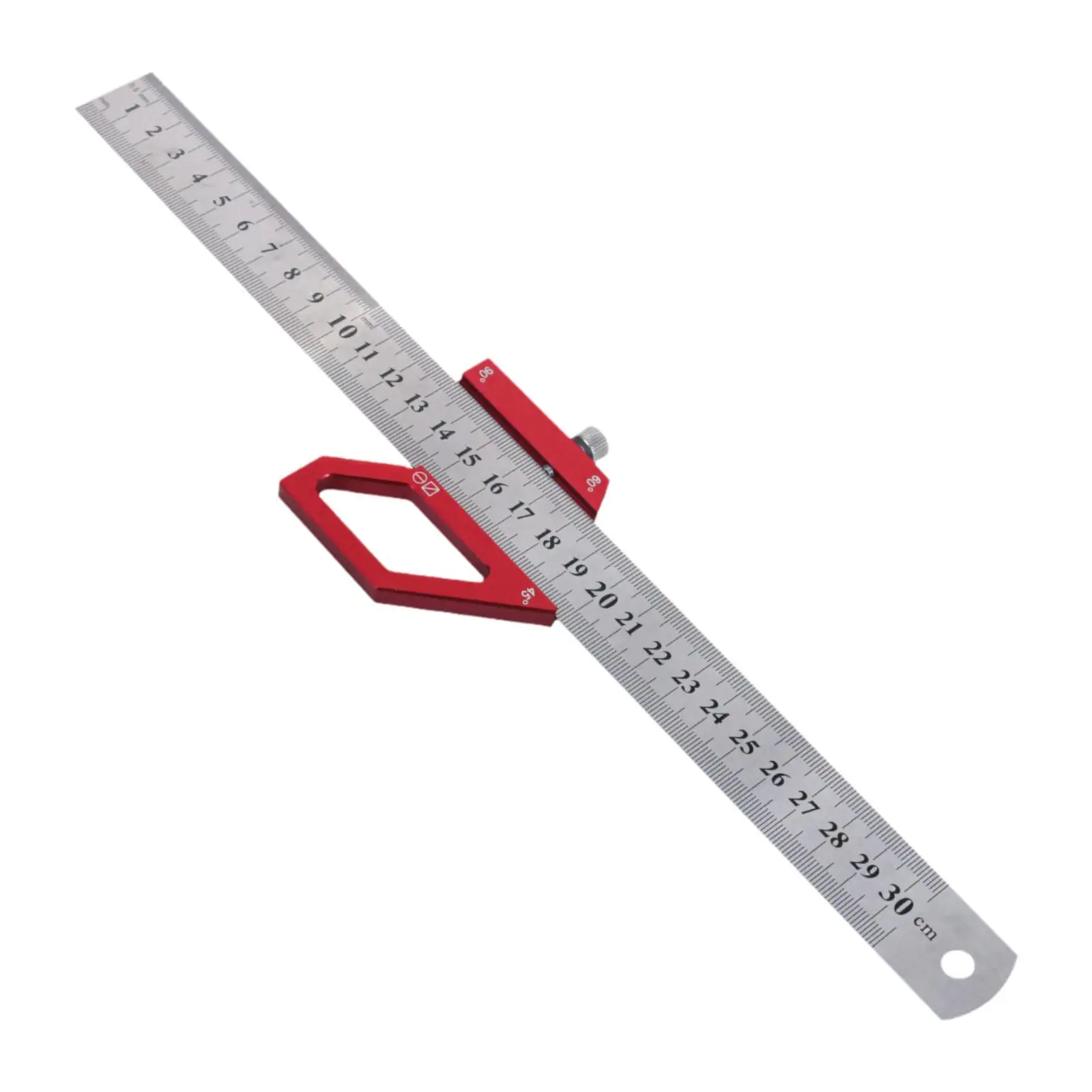 

Woodworking Scriber Marking Line Ruler 45/60/90 Degrees Multi Angle Marking with
