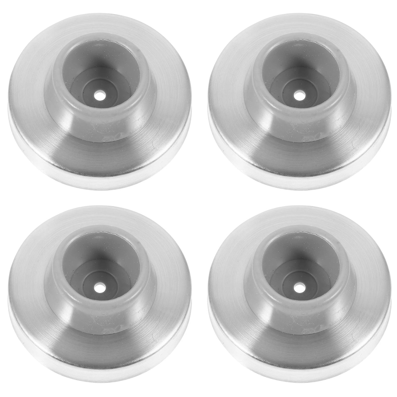 

4pcs Stoppers For Wall Mounted Bumpers Rubber Wall Protector Bedroom Door Safety Stopper Stainless Steel Durable Door Protection