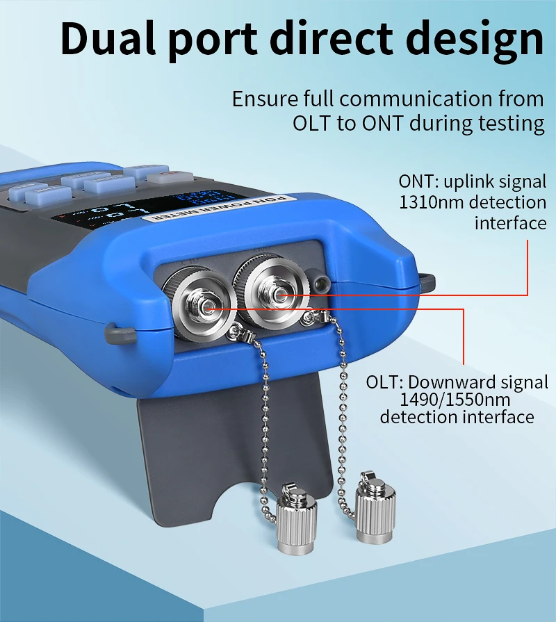AUA-C330U/AUA-C330A Rechargeable PON Power Meter Optical Fiber PON OPM FTTX/ONT/