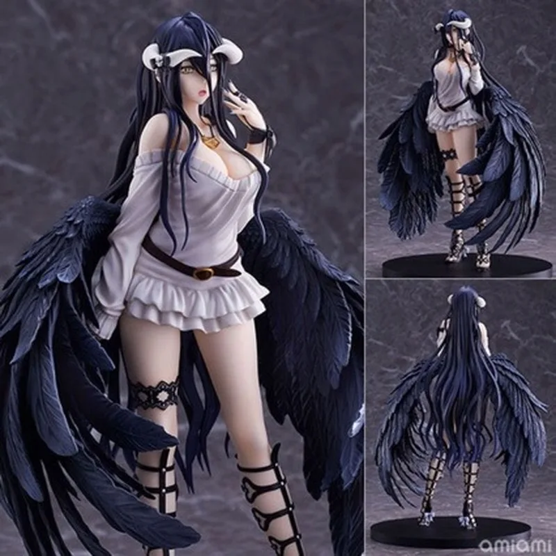 

Anime Albedo Figure 27cm PVC Overlord Action Figure Collectible Model Toy Boxed Statue for Gift Fan Collection Display Home Deco