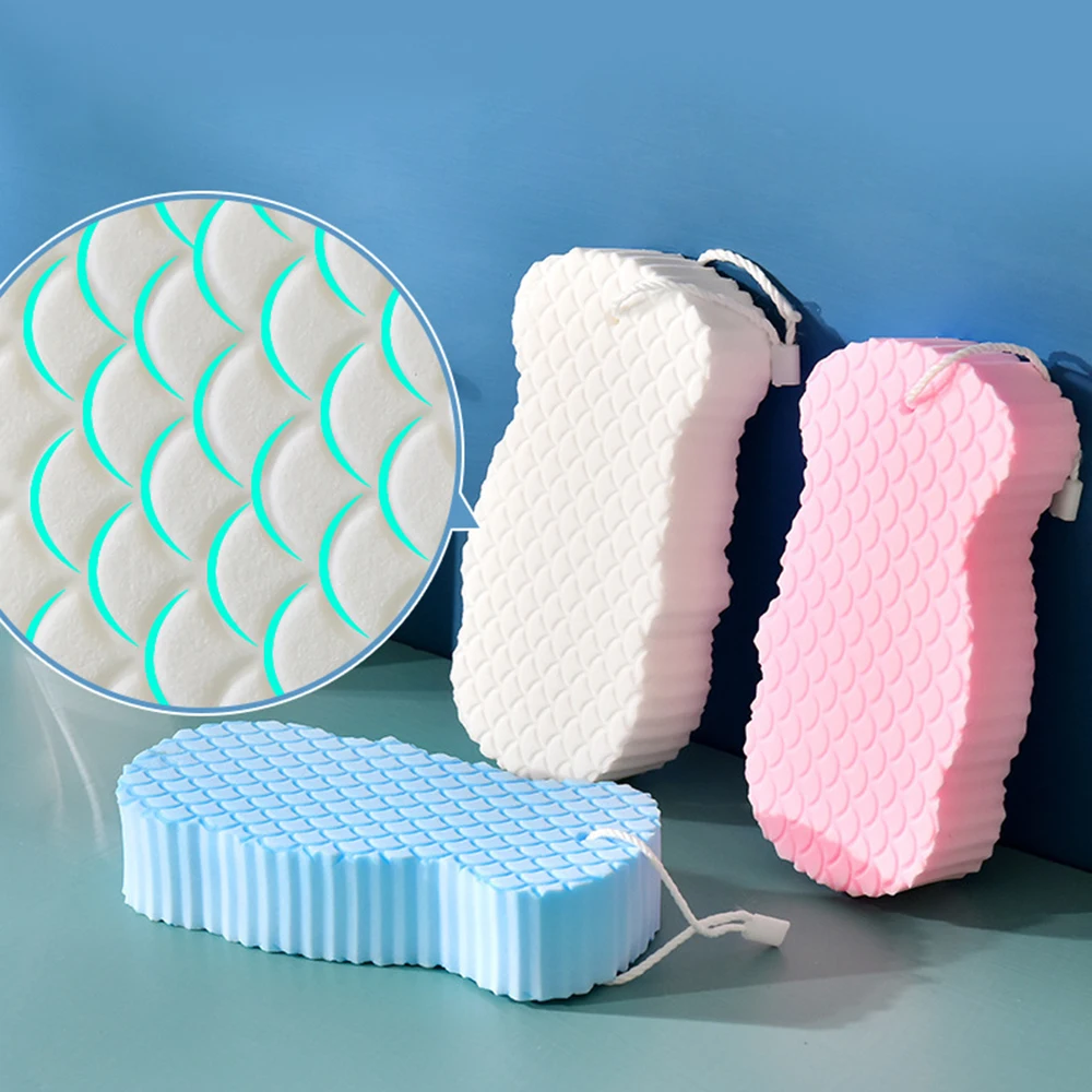 3D Soft Sponge Body Scrubber Bath Exfoliating Scrub Sponge Shower Brush Body Skin Remover Exfoliante Bathing Products