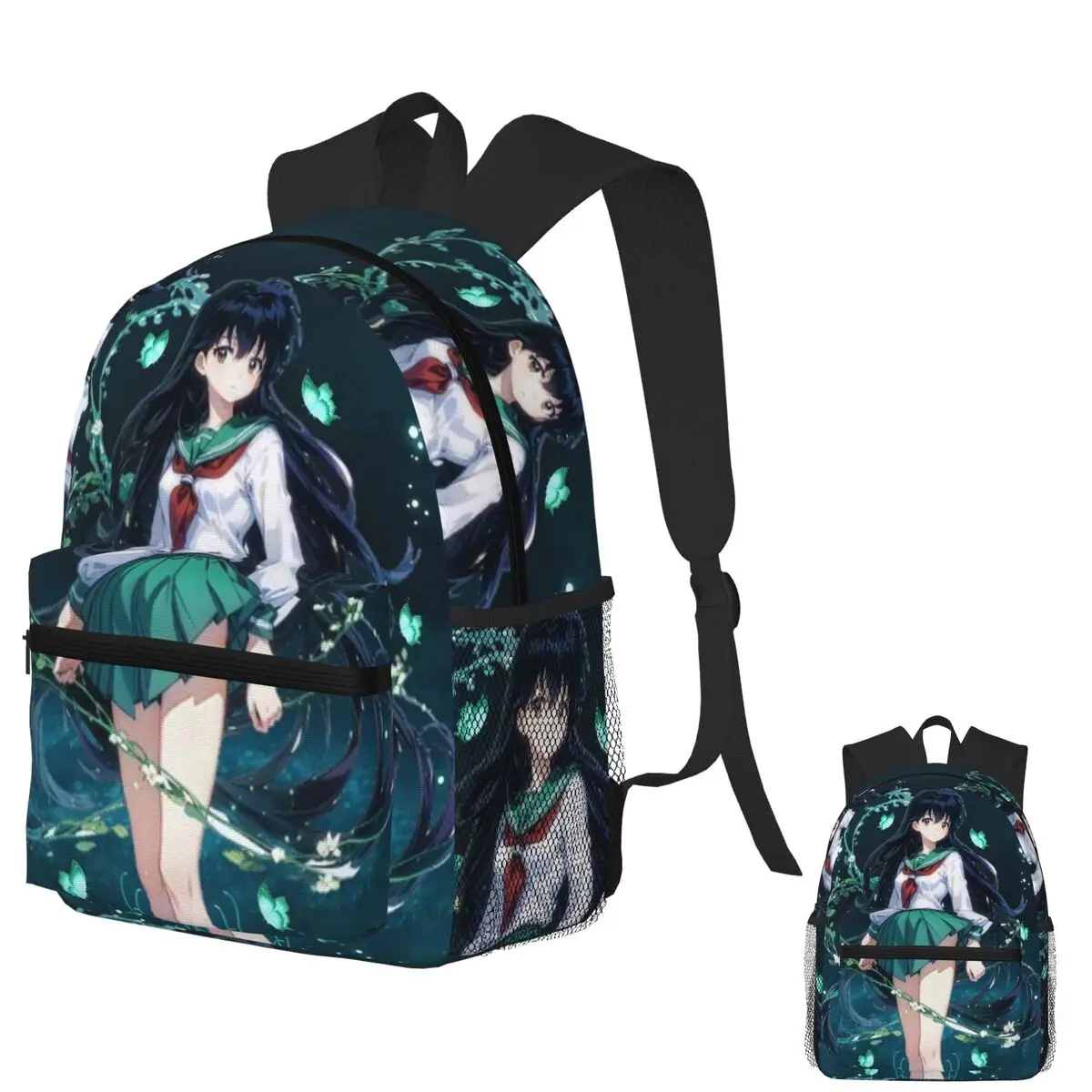 

Inuyasha Higurashi Kagome аниме студенческий рюкзак школьная сумка походный дорожный рюкзак для мужчин и женщин модная сумка для книг сумки на плечо