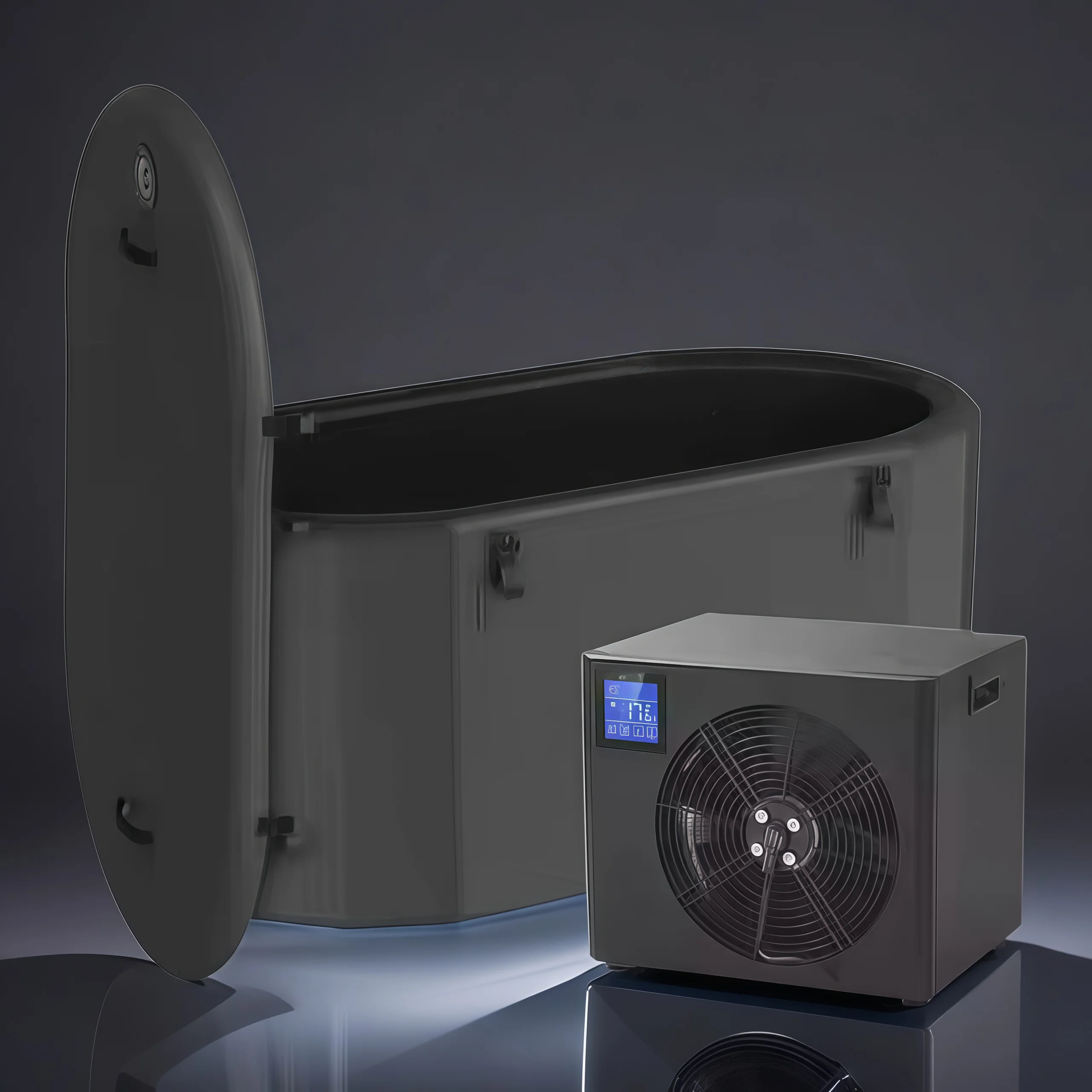 Wholesale Outdoor  1h·p Ice Bath Chiller Tub 1000l Cold Plunge Pool Water Chiller Ice Bath with Pump and Filter