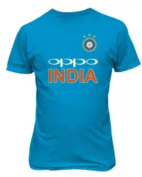 Cricket India Jersey Style Cricket New Oppo Fans Supporter Mens T shirt