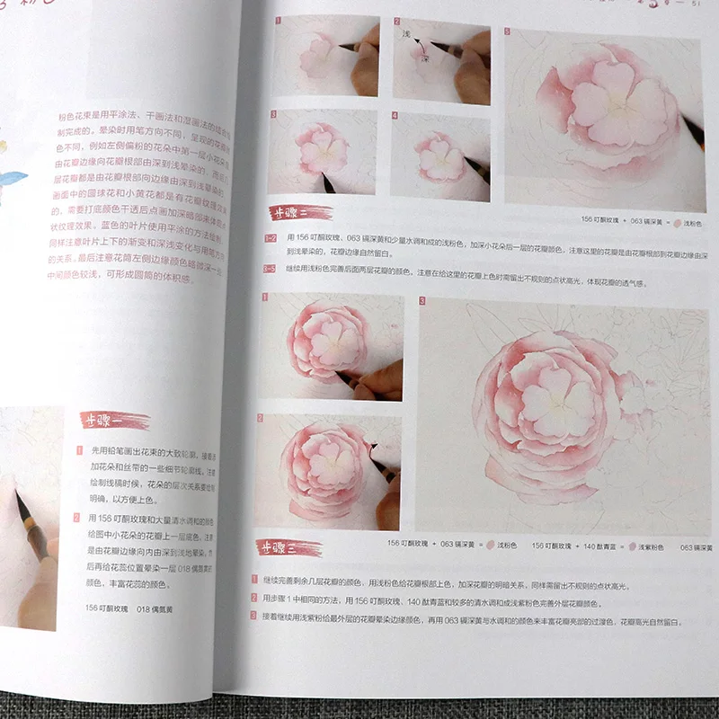 Water Color Dreamy Super Easy-to-use And Beautiful Watercolor illustration Basic Tutorial Watercolor Painting Book