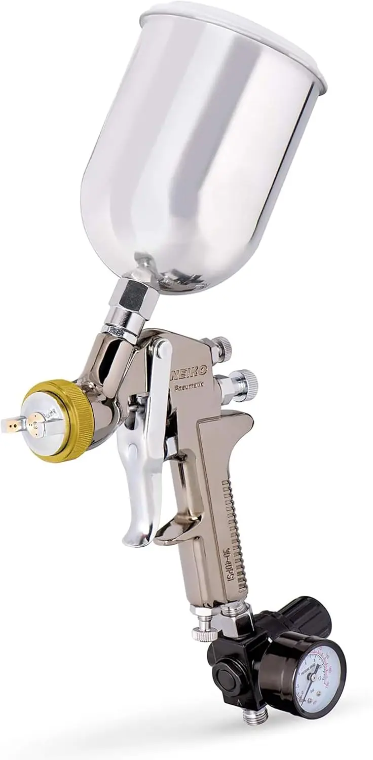 

Комплект пистолета-распылителя HVLP с насадкой 1,7 мм, регулятором датчика воздуха объемом 600 куб.см для автоматической краски и проектов «сделай сам»