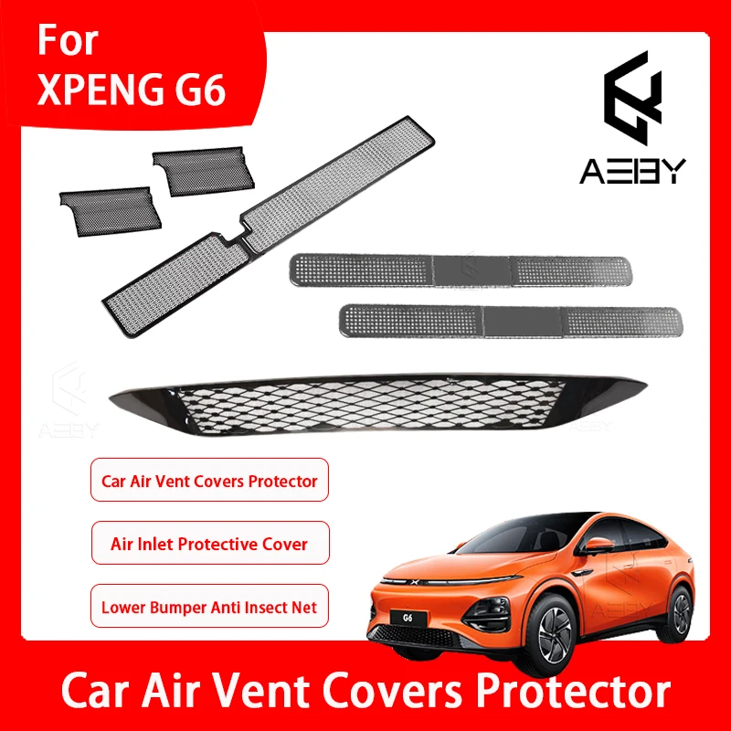 Air Outlet Under Seat Protective Cover For XPENG G6 23-25 Air Inlet Protective Cover Lower Bumper Anti Insect Net Proof Cover