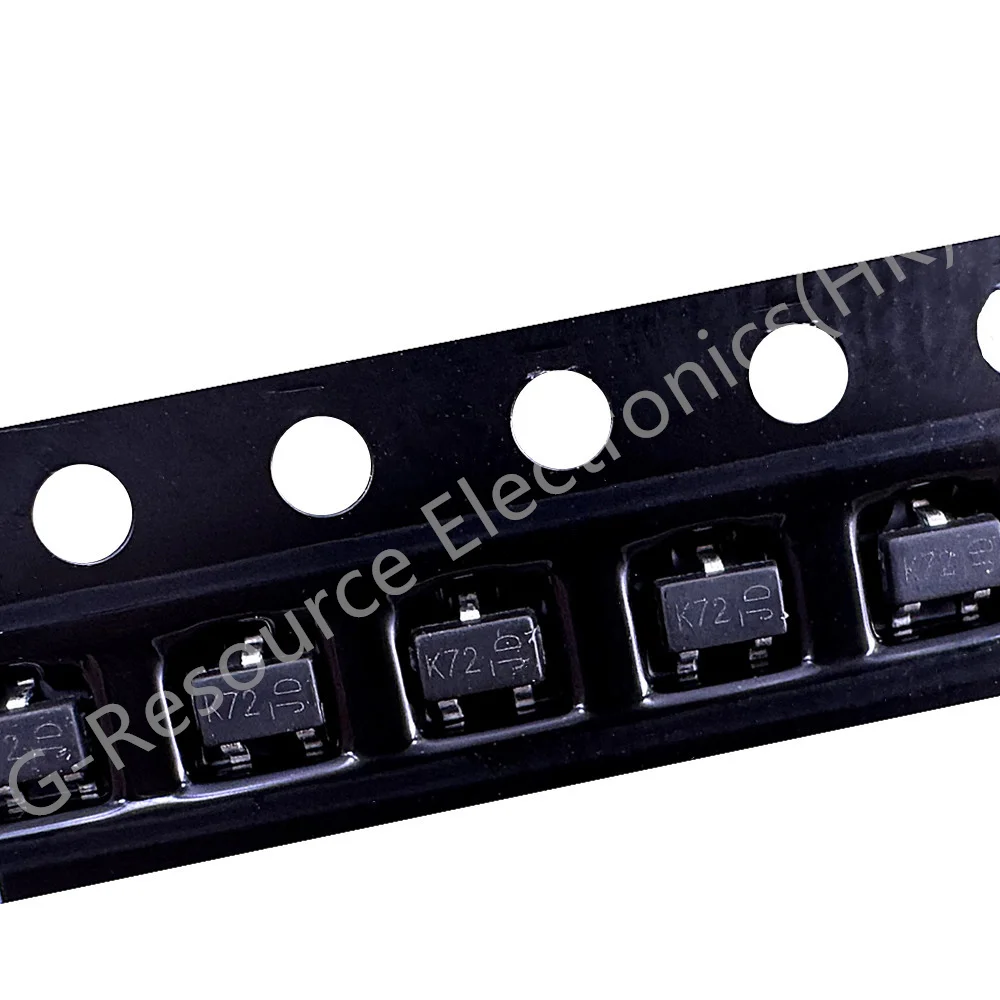 (50 pcs) 2N7002W-7-F (Makring K72) SOT-23 N-Channel Field-Effect Transistor Chip
