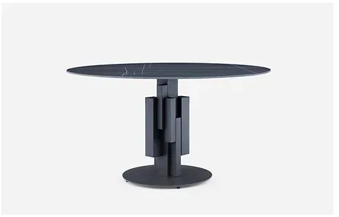 Hot SalesHot Sales Round Italian Metal Base Marble Dining Table