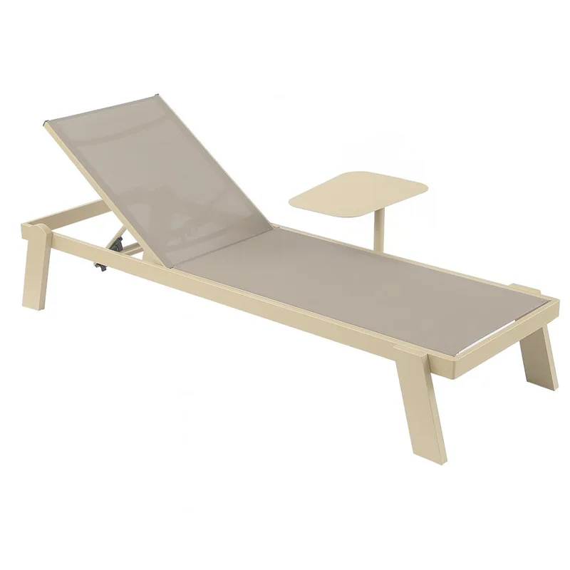 Outdoor lounge chair combination, beach pool, lounge chair, hotel terrace, adjustable, waterproof