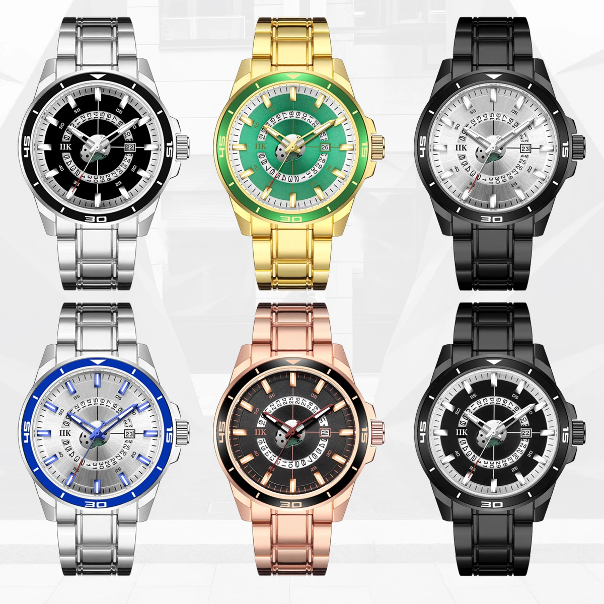 UTHAI CQ423 Fashionable and casual Men watch with large dial, luminous calendar, quartz watch, cool clock gift，watches for man