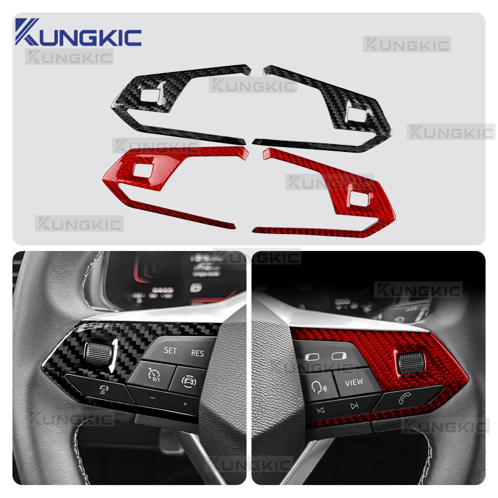 

Накладка из сухого карбона для кнопок рулевого колеса Seat Ibiza/Arona 22-26, Tarraco/Leon/Cupra Formentor 20-26/Cupra Terramar 25-26