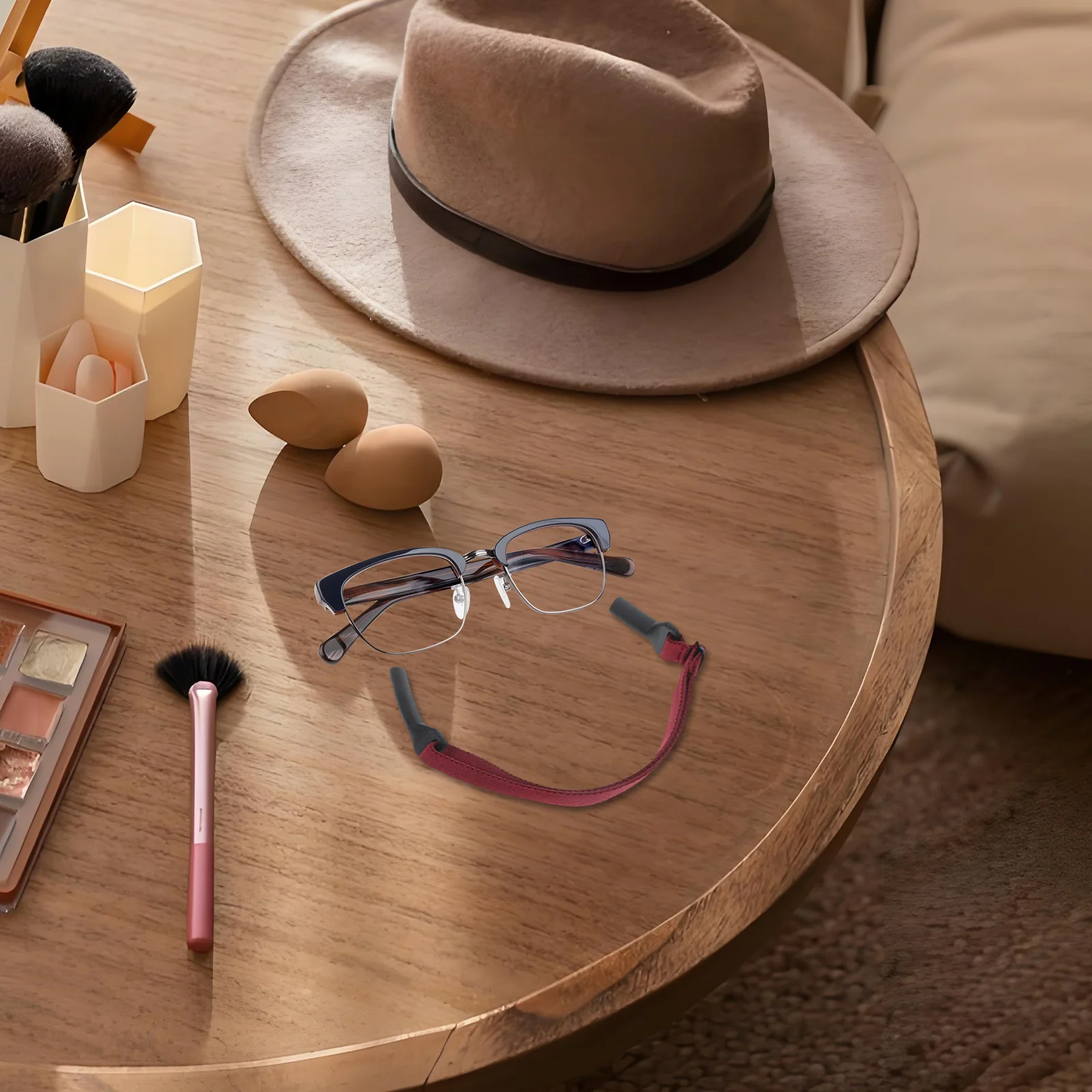 4 قطع من أحزمة النظارات الطويلة القابلة للتعديل سهلة الاستخدام للسفر والحياة اليومية، سلسلة النظارات الشمسية، حزام نظارات السلامة #4