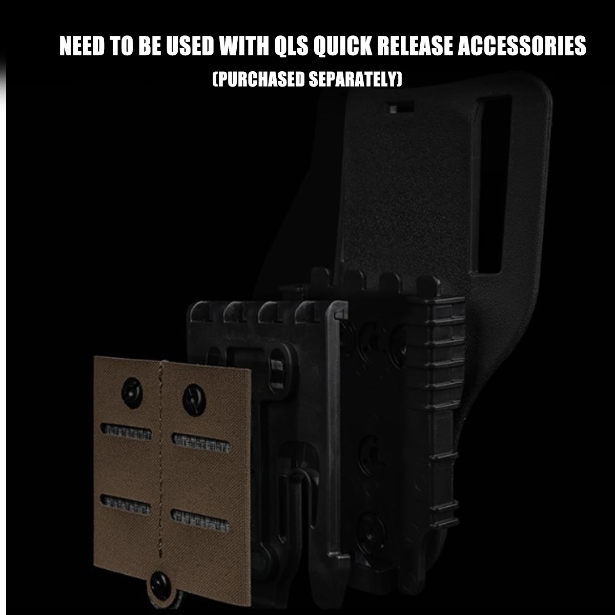QLS Quick-Release-Adapter, Zubehör für Molle-System, Zubehörtasche, tragbare Jagdausrüstung, CS, taktische Schießfilm-Requisiten