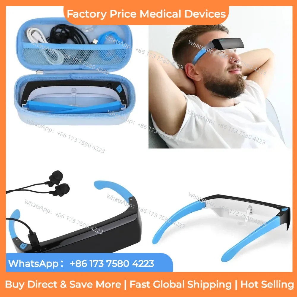 2026 40Hz Gamma Wave Light Sound Therapy Glasses Bule Light Boosts Cognition Memory and Attention MIT Brightness Adjustable