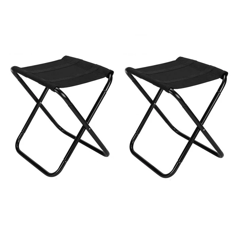 2 Pack Camping Stool ,Folding Portable Stool For Fishing Outdoor Hiking Backpacking Walking Travelling With Carry Bag