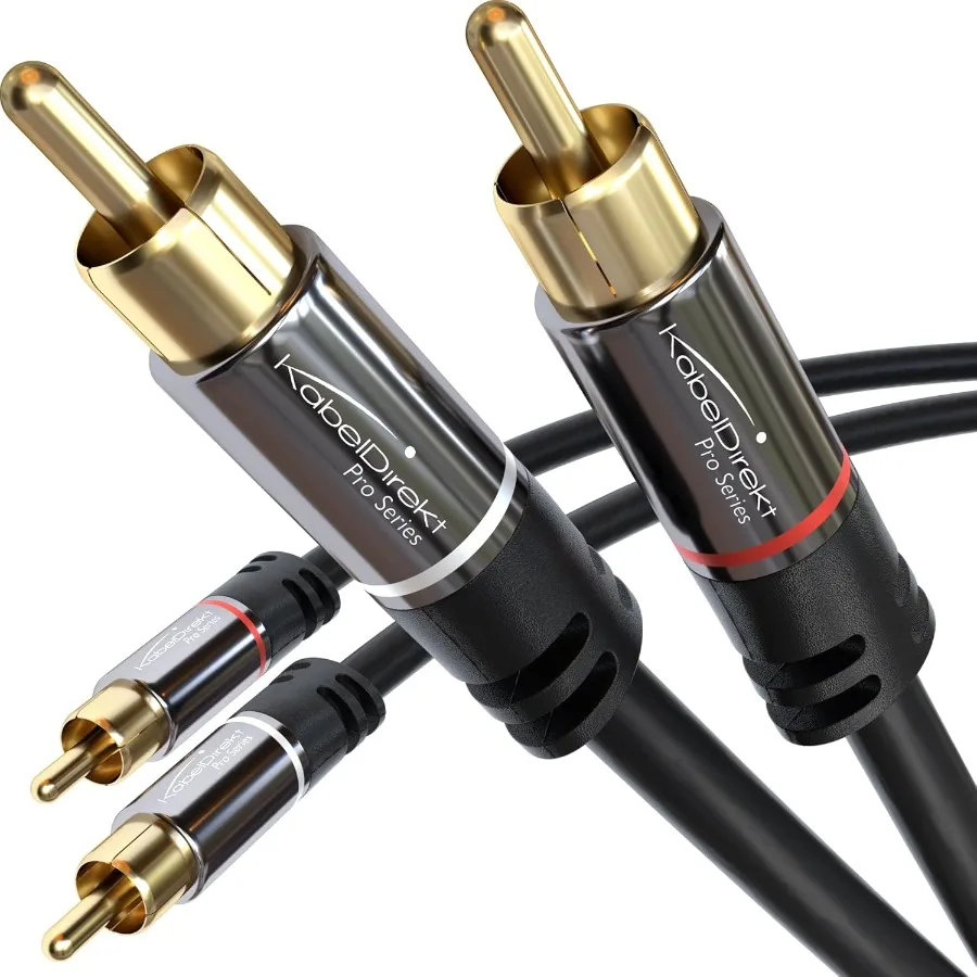 

КабельПрямой кабель RCA Pho длиной 3 фута, 2 × 2 вилки, стереоаудиокабель, практически защищенный, безупречное качество звука, коаксиальный сабвуфер am