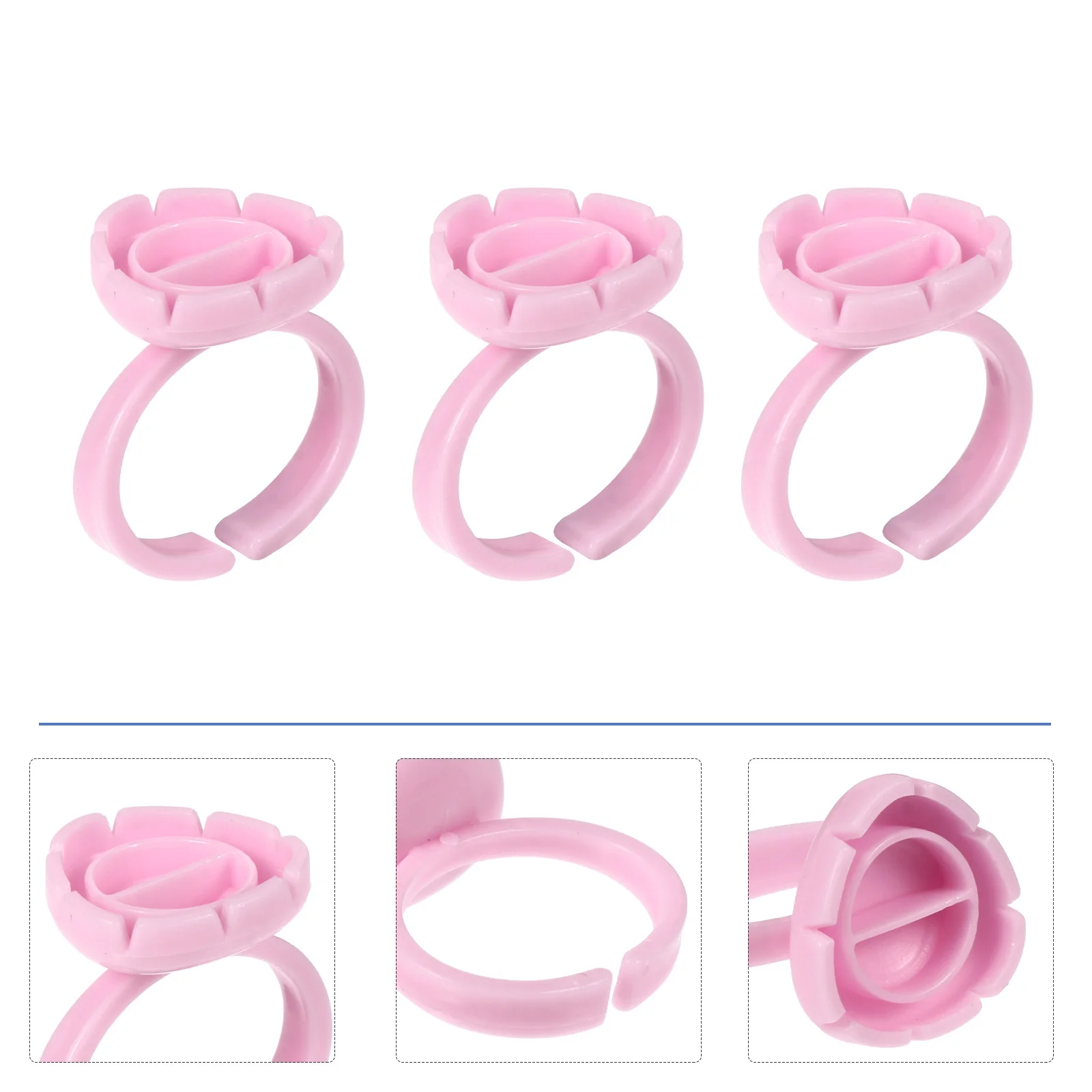 100 قطعة رمش تمديد حلقة الكؤوس المهنية ماكياج أداة لاش حامل الغراء الصباغ الحاويات لاش حامل لوازم ماكياج #5