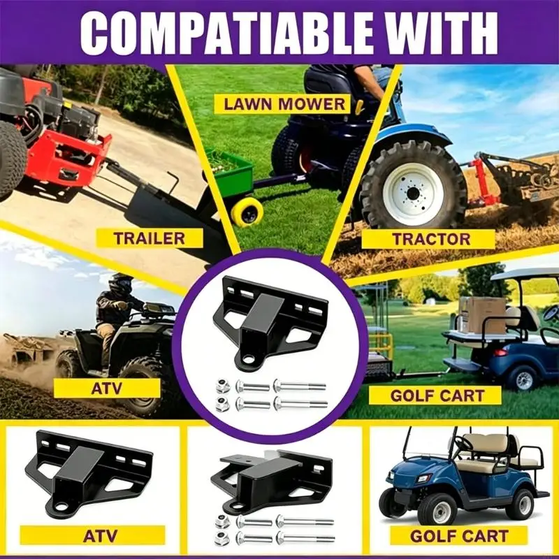 M76E Steel Trailer Hitches For Tractors Riding Mowers And Outdoor Machinery Universal Trailer Receiver Hitches