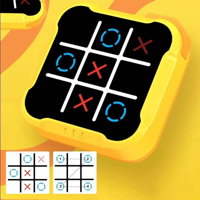 Classic Tic-Tac-Toe Game Children\'s Electronic Toys Gift Chess Set Memory Training Traveling Board Games for Family Indoor Party