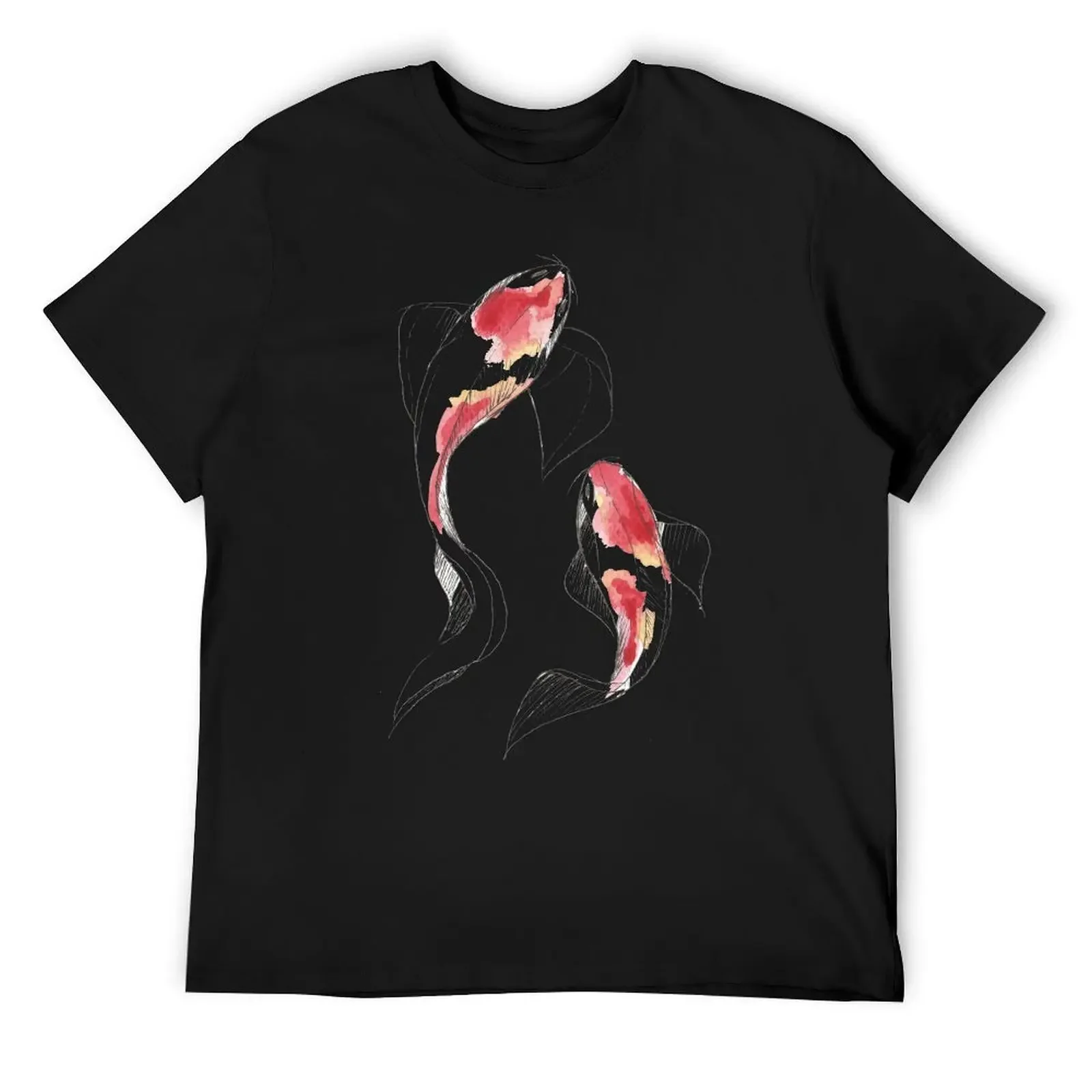 Watercolor Koi Fish T-Shirt cute clothes vintage graphic tee korean fashion shirts graphic tees Men's t shirts