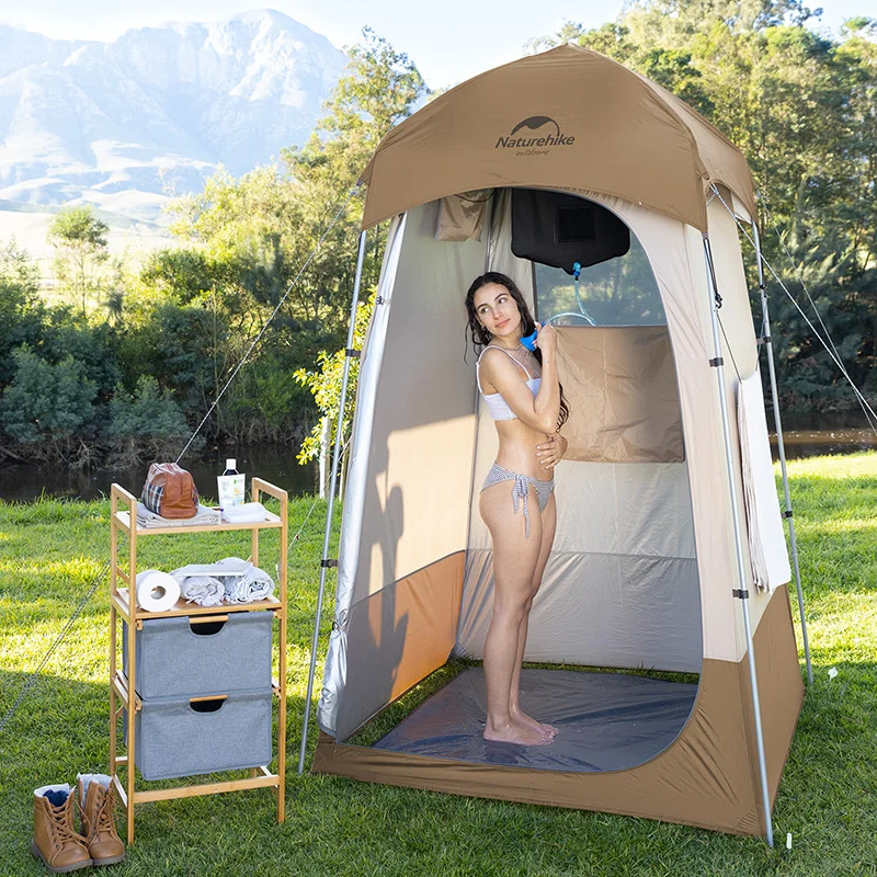 Naturehike-シングル屋外キャンプ用モバイル洗面所、ビーチシャワー