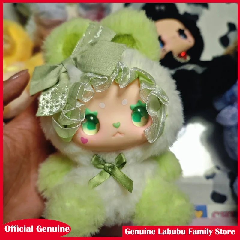 حقيقية جميلة إيما الأرنب التحالف سلسلة الفينيل صندوق أعمى الوجه دمية نموذج تزيين مُثبت لعبة صندوق غامض الأطفال هدية عيد الميلاد