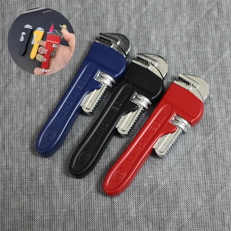 Wrench Mini Funny Gas Lighters Unusual Lighters Cigarette Cigar Pipe Gadgets for Men Gift Smoking Accessories