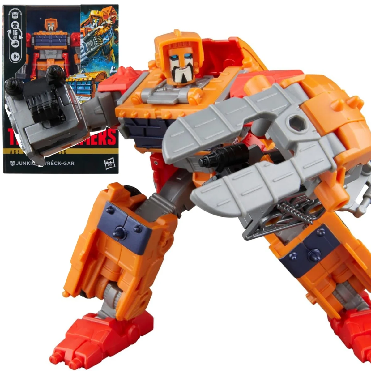 Transformers Toys Age of the Primes Junkion Wreck-Gar Voyager Class 7-Inch Converting Action Figure Robot Gift