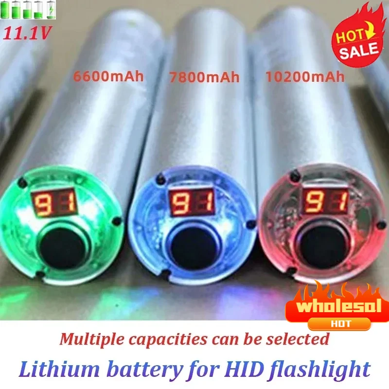 

New 2024 HID Xenon Flashlight Lithium-ion Battery 11.1V 6600mAh Imported 7800mAh Imported 10200mAh Flashlight Xenon Flashlight