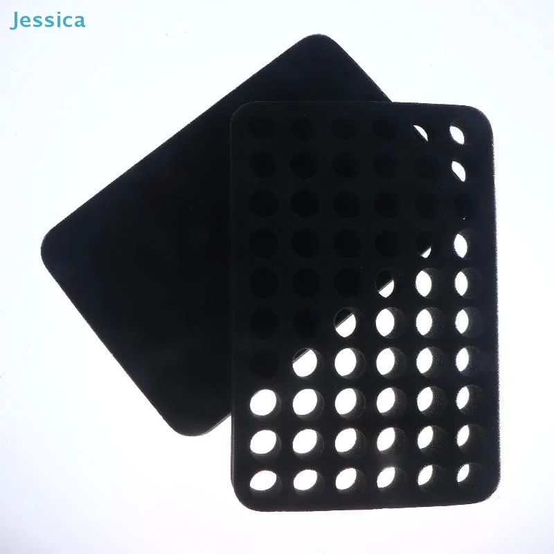 ♥ 60 슬롯 폼 패드 탈착식 바닥 칸막이, 15ml/10ml 네일 폴리시 또는 에센셜 오일 병 60개 보관 가능