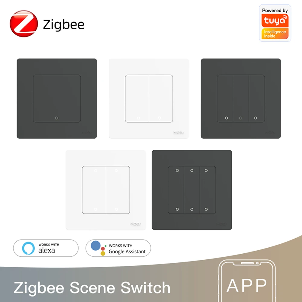 Tuya Zigbee Switch No Neutral Wire No Capacitor Needed Smart Wireless 2 Ways Control Light Works With Alexa Google Home 2mqtt