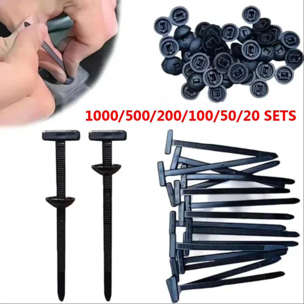 Cable tie buckle fixed through the core nail cable tie buckle mudguard fender inner lining trunk buckle