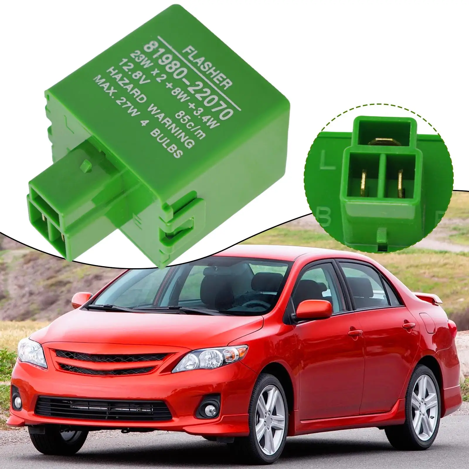 

For Corolla For Toyota Pickup Flasher Relay Automotive Reliable Replacement Compatibility Direct EP32 Performance