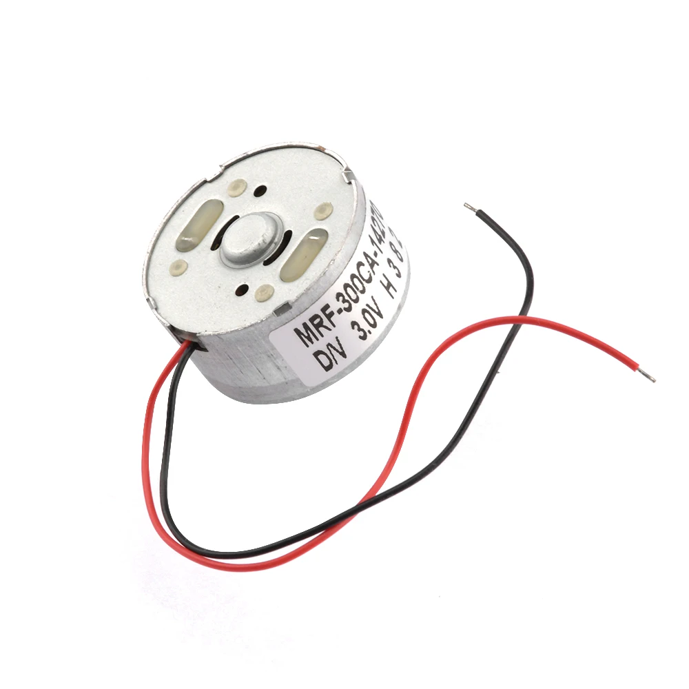 1PC Silver Micro 300 Solar Moto DC 3V 4.5V 5V 6V Micro DC Motor Hobby Toys Motor Type 300 DIY Accessories for Solar Panel