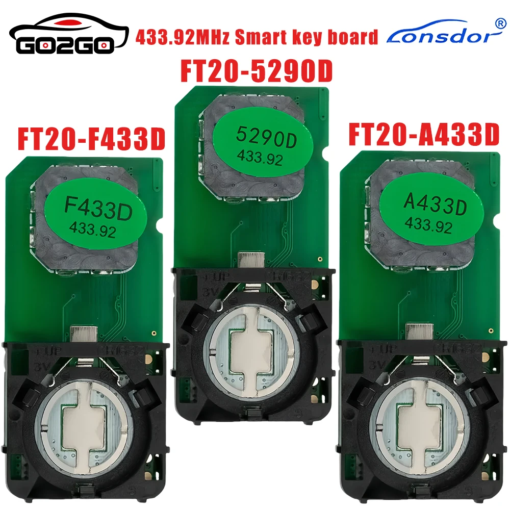 

Lonsdor FT20-F433D A433D 5290D 433,92 МГц FSK безключевая смарт-плата Go PCB 4D Chip для Toyota Prado Lexus GX460 LX460