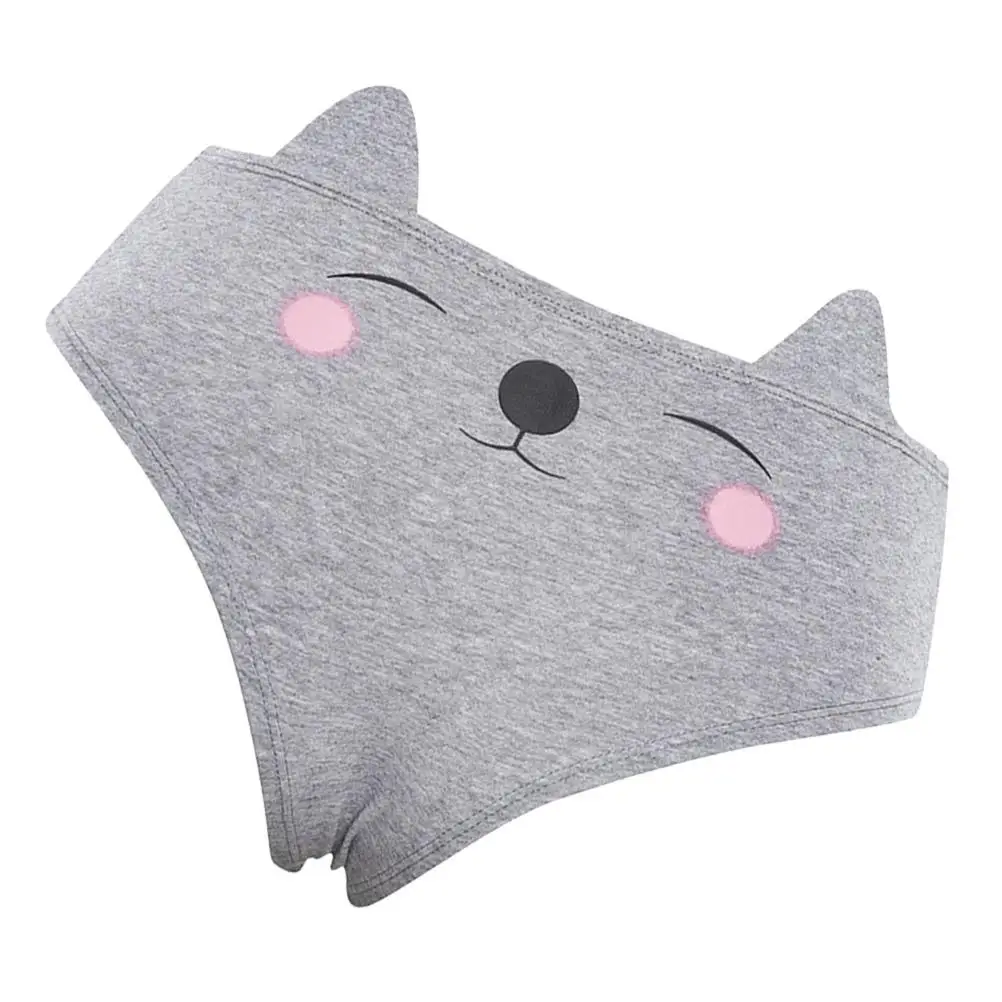 

Women Lingerie Briefs Underwear Panties Knickers Cat Ear Printing Women Panties - Size L (Grey)