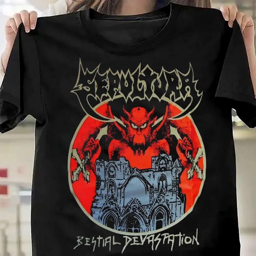 Sepultura Band Bestial Devastation Gift For Fan Black All Size Shirt QQ1147