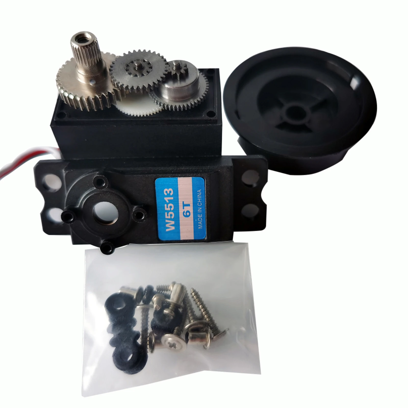 JX W5513-1.5T/2T/4T/6T 10kg Metal Gear Sail Winch Servo 0.09sec 360° for Rc Yacht Sailing Competition Steering Gear