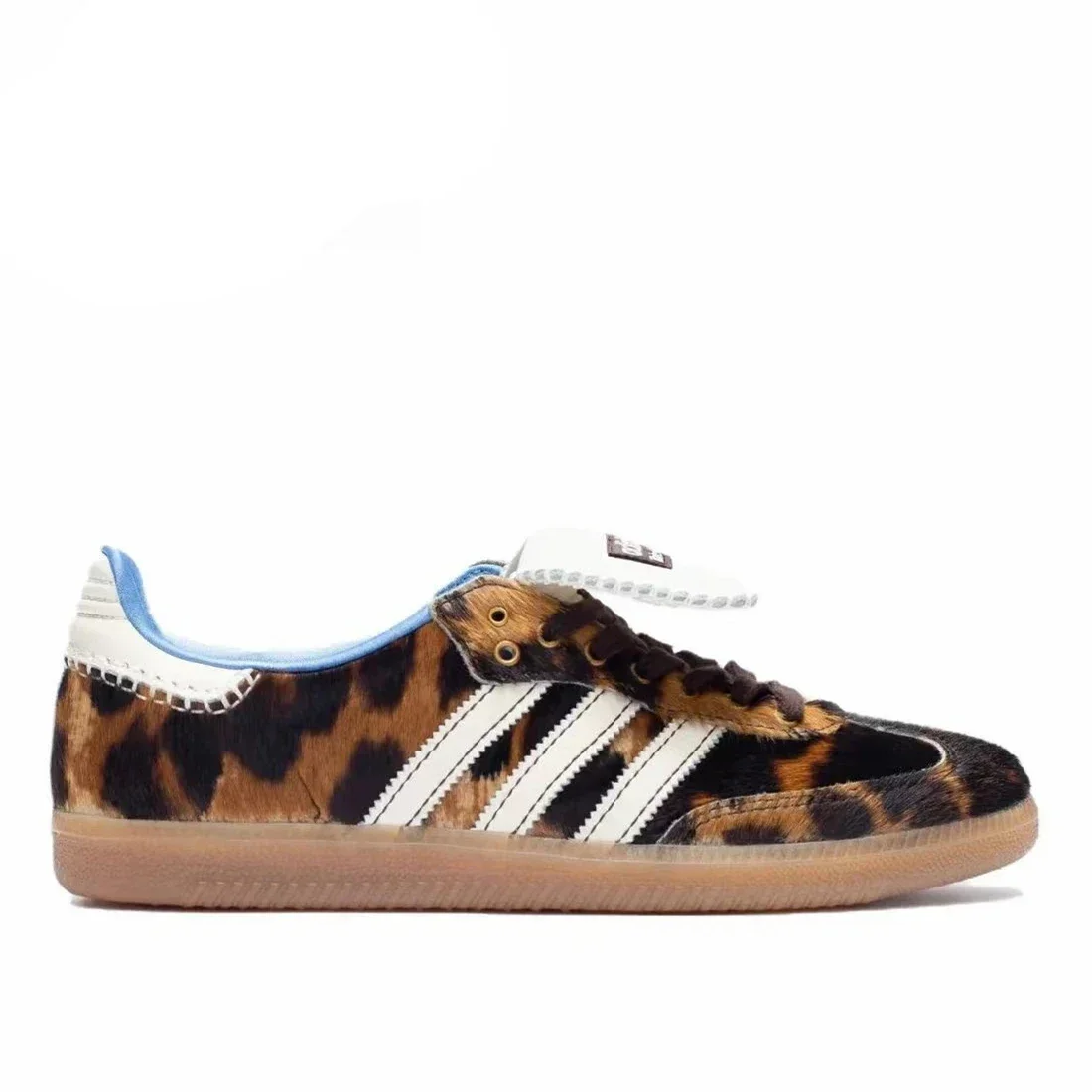 Adidas Samba Pony Wales Bonner Leopard Vegan Clover Mężczyźni i kobiety Outdoor Proste trampki Klasyczne retro niemieckie buty treningowe