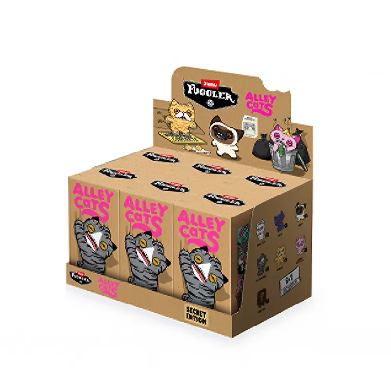 Neuer Verkauf: Original Fuggler Alley Cats Plüsch-Taschenanhänger-Serie – Blindbox-Schlüsselanhänger-Kollektion, Plüschtier-Anhänger, süßes Überraschungsgeschenk
